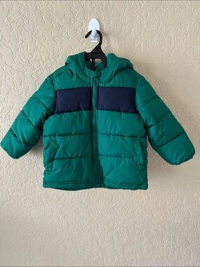 Old Navy Green Jacket with Navy Panel